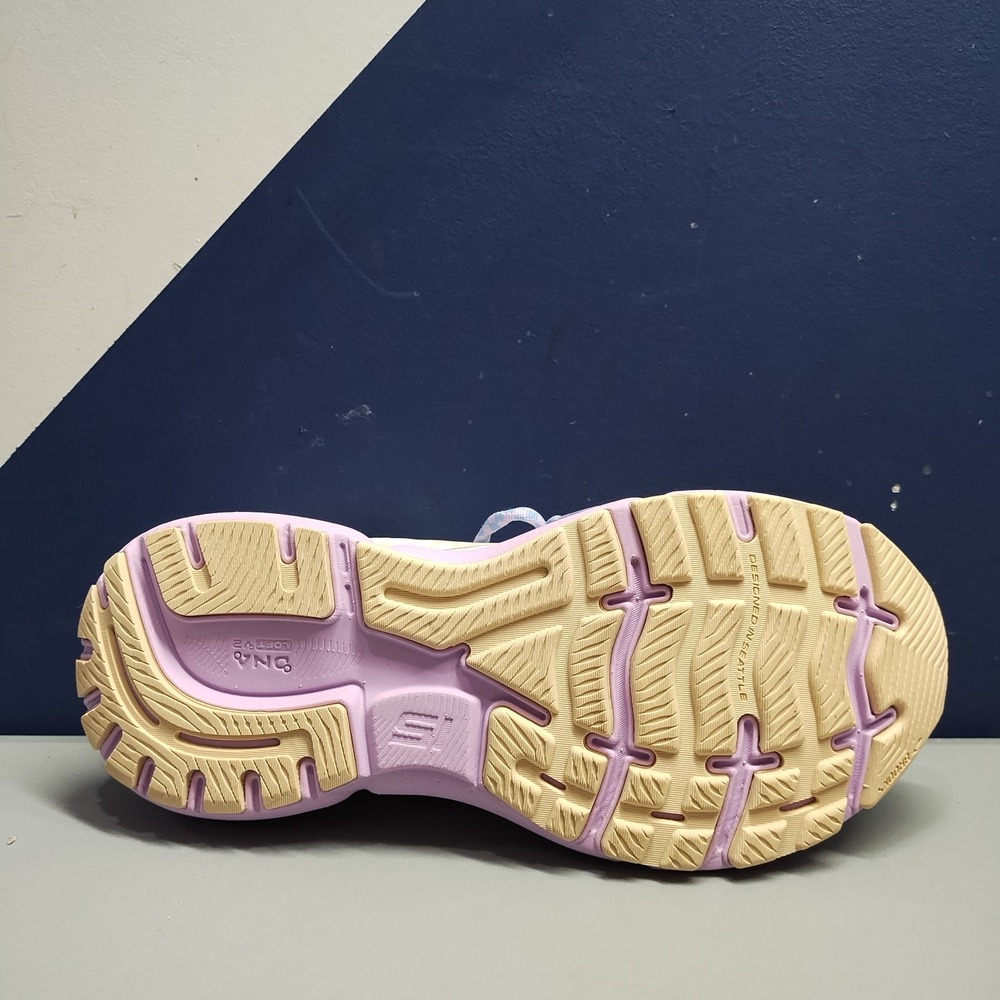 Brooks Women's Athletic Shoes in Cream and Purple - Picture 11 of 13